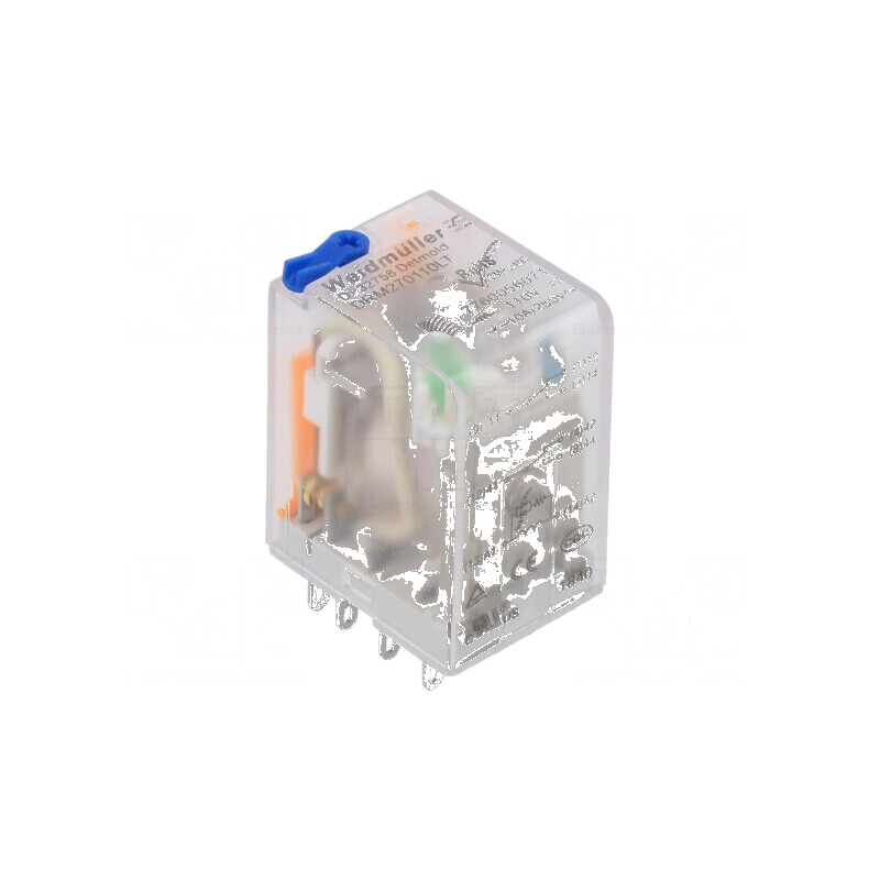 Releu electromagnetic DPDT 110VDC, 10A, soclu | Electronic-mag.ro | Componente Electronice