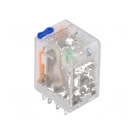Releu electromagnetic DPDT 110VDC, 10A, soclu | Electronic-mag.ro | Componente Electronice