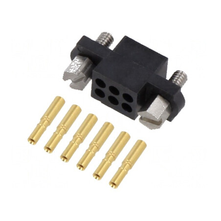 Conector cablu-cablu/PCB mufă mamă 6 PIN Datamate J-Tek 800V | Electronic-mag.ro | Componente Electronice