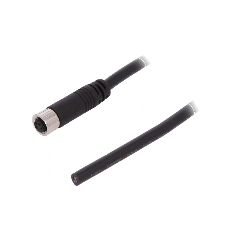 Conector M8 2m mamă 4 pini cu manşon şi cabluri | Electronic-mag.ro | Componente Electronice Conector M8 2m mamă 4 pini cu manşon şi cabluri | Electronic-mag.ro | Componente Electronice