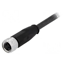 Conector M8 mamă 3 pini cu cablu 0,5m | Electronic-mag.ro | Componente Electronice