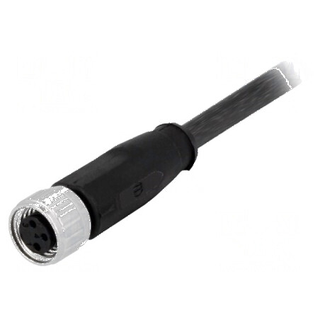 Conector M8 mamă 3 pini cu cablu 0,5m | Electronic-mag.ro | Componente Electronice