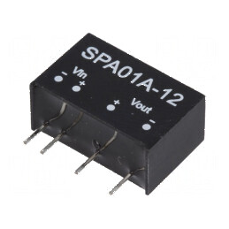 Convertor DC/DC 1W 9-18V la 12V 8-83mA SIP6 | Electronic-mag.ro | Componente Electronice