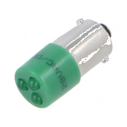 Lampă LED verde BA9S/T10 28VDC 28VAC plastic -20÷60°C | Electronic-mag.ro | Componente Electronice