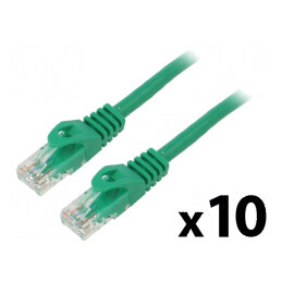 Cablul patch U/UTP 6 litat CCA PVC verde 2m 26AWG | Electronic-mag.ro | Componente Electronice