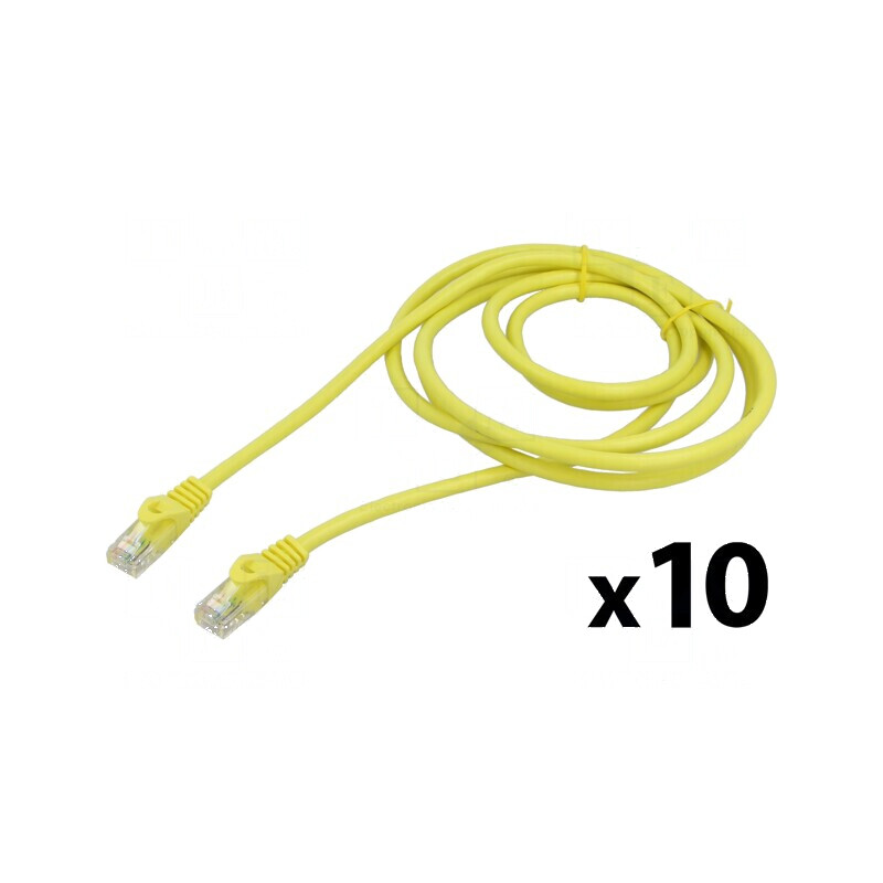Patch cord U/UTP 6 litat CCA PVC galben 2m 26AWG | Electronic-mag.ro | Componente Electronice Patch cord U/UTP 6 litat CCA PVC galben 2m 26AWG | Electronic-mag.ro | Componente Electronice
