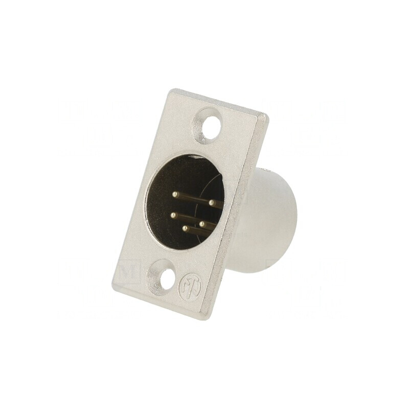 Conector XLR soclu tată PIN 5 lipire argint 7,5A | Electronic-mag.ro | Componente Electronice Conector XLR soclu tată PIN 5 lipire argint 7,5A | Electronic-mag.ro | Componente Electronice