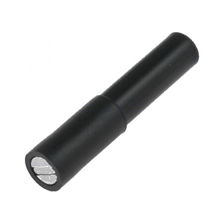 Adaptor 12A negru 4mm nichelat | Electronic-mag.ro | Componente Electronice