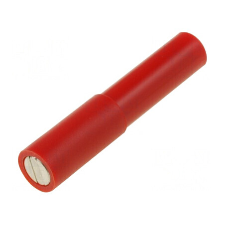 Adaptor 12A roșu 4mm nichelat | Electronic-mag.ro | Componente Electronice