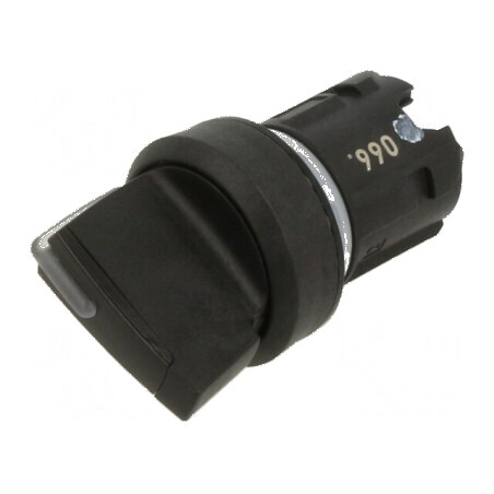 Comutator rotativ 22mm Poz. 3 negru | Electronic-mag.ro | Componente Electronice