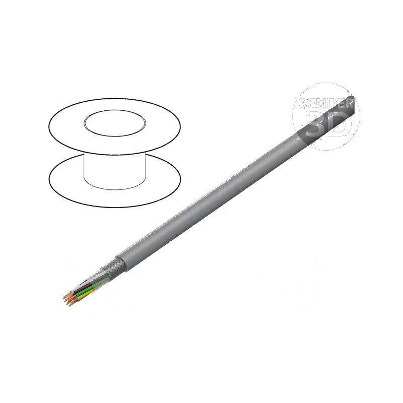 Cablu ecranat LiY-CY 12x1,5mm² cu tressă de cupru cositorit PVC | Electronic-mag.ro | Componente Electronice Cablu ecranat LiY-CY 12x1,5mm² cu tressă de cupru cositorit PVC | Electronic-mag.ro | Componente Electronice