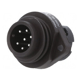 Conector circular 692, 693, RD24 250V PIN 7 soclu tată 10A | Electronic-mag.ro | Componente Electronice