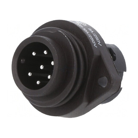 Conector circular 692, 693, RD24 250V PIN 7 soclu tată 10A | Electronic-mag.ro | Componente Electronice