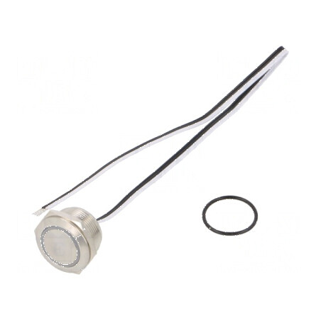 Comutator anti-vandalism Poz 2 SPST-NO 50mA 24VDC IP65 albă | Electronic-mag.ro | Componente Electronice