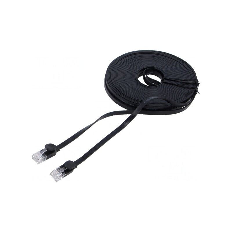 Cablul plat U/UTP 6 litat Cu PVC negru 15m 32AWG | Electronic-mag.ro | Componente Electronice Cablul plat U/UTP 6 litat Cu PVC negru 15m 32AWG | Electronic-mag.ro | Componente Electronice