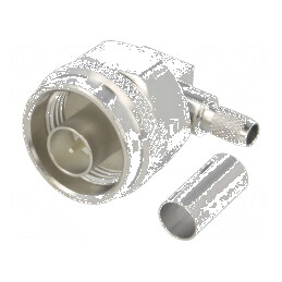 Conector N mufă tată unghi 90° 50Ω pentru RG142, RG223, RG400 PTFE | Electronic-mag.ro | Componente Electronice