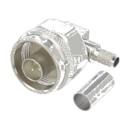 Conector N mufă tată unghi 90° 50Ω pentru RG142, RG223, RG400 PTFE | Electronic-mag.ro | Componente Electronice