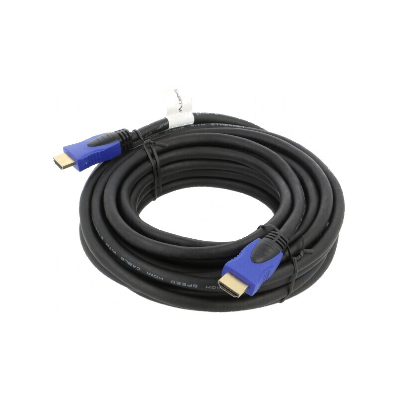 Cablu HDMI 2.0 PVC 7,5m negru cu mufă HDMI la ambele capete | Electronic-mag.ro | Componente Electronice