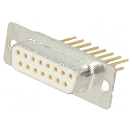 D-Sub 15 PIN soclu mamă THT pentru PCB | Electronic-mag.ro | Componente Electronice
