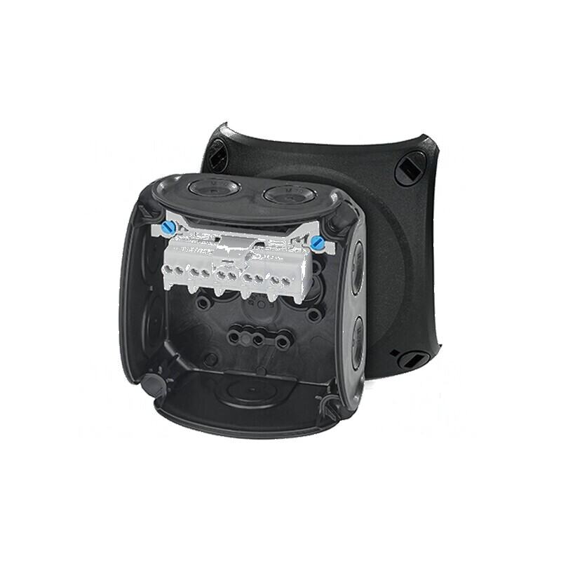 Carcasă cutie conexiuni IP66 neagră 93mm x 93mm x 62mm | Electronic-mag.ro | Componente Electronice Carcasă cutie conexiuni IP66 neagră 93mm x 93mm x 62mm | Electronic-mag.ro | Componente Electronice