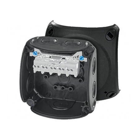 Carcasă cutie conexiuni IP66 neagră 93mm x 93mm x 62mm | Electronic-mag.ro | Componente Electronice