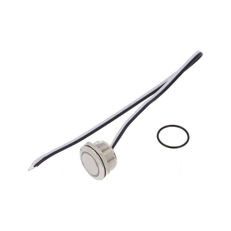 Comutator anti-vandalism SPST-NO 50mA 24VDC IP65 Ø22mm | Electronic-mag.ro | Componente Electronice