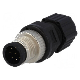 Conector M12 mufă PIN 8 tată A-DeviceNet CANopen IP68 | Electronic-mag.ro | Componente Electronice