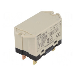 Releu electromagnetic DPST-NO 24VAC G7L pentru panou | Electronic-mag.ro | Componente Electronice