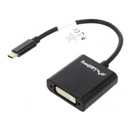 Cablu adaptor USB 3.1 la DVI-I cu mufă USB C nichelată | Electronic-mag.ro | Componente Electronice