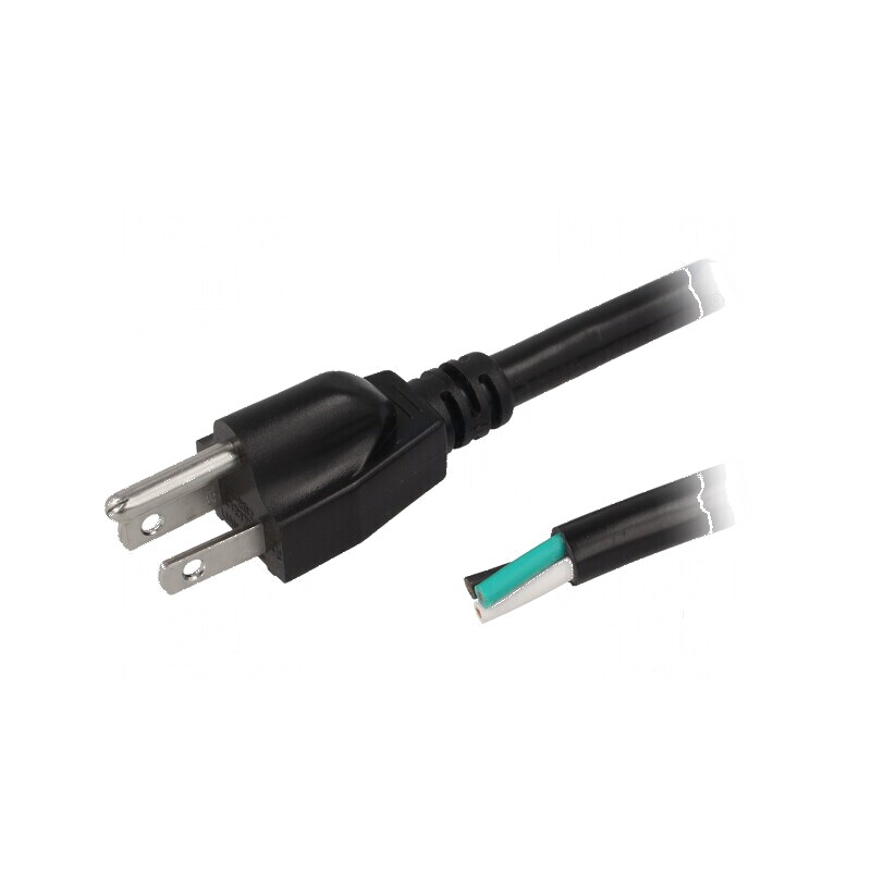 Cablu 3x14AWG NEMA 5-15, 3,5m, PVC, Negru, 15A | Electronic-mag.ro | Componente Electronice Cablu 3x14AWG NEMA 5-15, 3,5m, PVC, Negru, 15A | Electronic-mag.ro | Componente Electronice