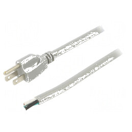 Cablu 3x14AWG NEMA 5-15 (B) 3,5m gri 13A PVC | Electronic-mag.ro | Componente Electronice