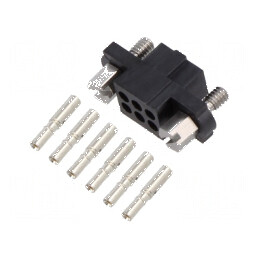 Conector cablu-cablu/PCB mufă mamă PIN 6 Datamate J-Tek 800V | Electronic-mag.ro | Componente Electronice