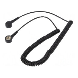 Cablu conexiune ESD spiralat 3m 1MΩ | Electronic-mag.ro | Componente Electronice