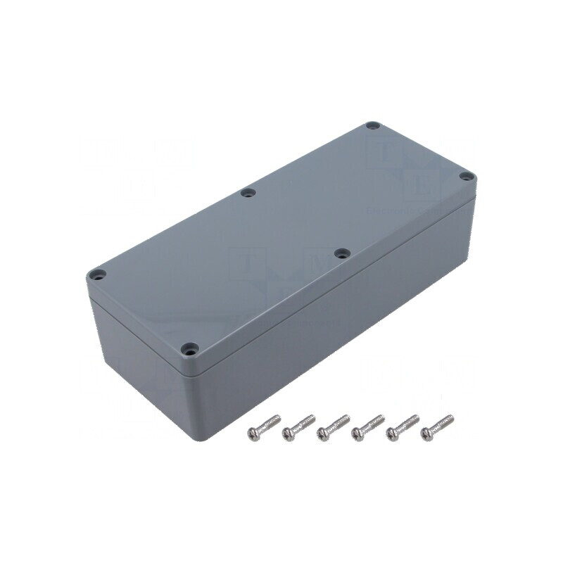 Carcasă universală ABS gri deschis 80mm x 195mm x 55mm | Electronic-mag.ro | Componente Electronice