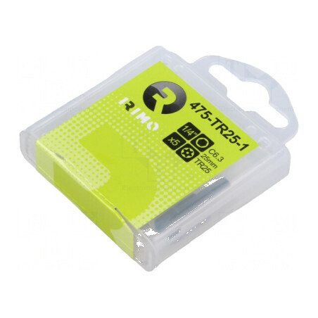 Capăt şurubelniţă Torx® TX25, lungime 25mm, cu protecţie | Electronic-mag.ro | Componente Electronice