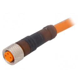 Cablu M8 PIN 3 drept 5m 60VAC 4A RKMV IP67 | Electronic-mag.ro | Componente Electronice