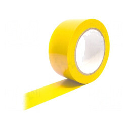 Bandă de marcare galbenă autoadezivă 33m x 50mm x 0,15mm | Electronic-mag.ro | Componente Electronice