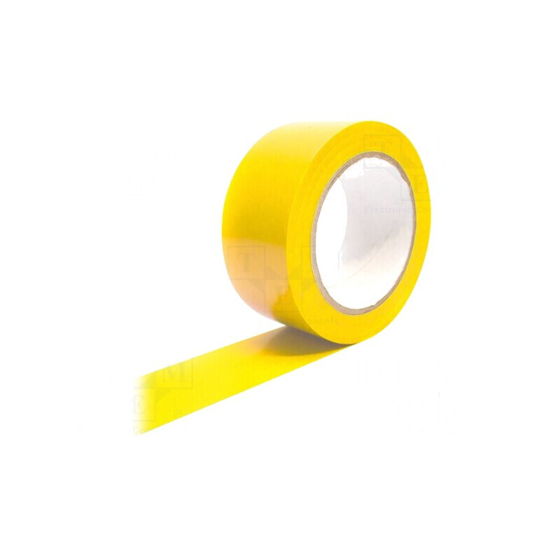 Bandă de marcare galbenă autoadezivă 33m x 50mm x 0,15mm | Electronic-mag.ro | Componente Electronice