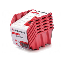 Cuvă roşie lungă 249x158x114mm 6buc KBILS25 BINEER | Electronic-mag.ro | Componente Electronice