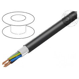 Cablu BiT 1000 Power 5G6mm2 litat Cu PVC negru 600V 1kV | Electronic-mag.ro | Componente Electronice