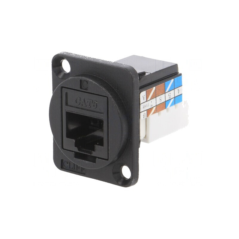 Conector RJ45 soclu FT Cat 6a 8p8c IDC 19x24mm | Electronic-mag.ro | Componente Electronice Conector RJ45 soclu FT Cat 6a 8p8c IDC 19x24mm | Electronic-mag.ro | Componente Electronice