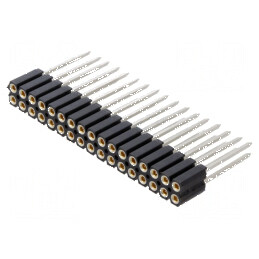 Conector şiruri pini soclu mamă PIN 34 drept 2,54mm THT 2x17 | Electronic-mag.ro | Componente Electronice