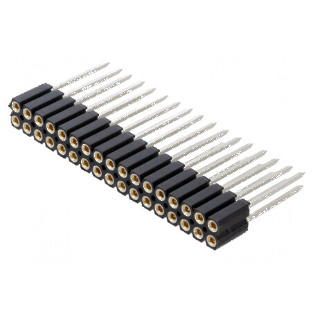 Conector şiruri pini soclu mamă PIN 34 drept 2,54mm THT 2x17 | Electronic-mag.ro | Componente Electronice