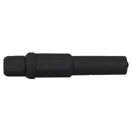 Conector banană 4mm 20A 1kV negru nichelat | Electronic-mag.ro | Componente Electronice
