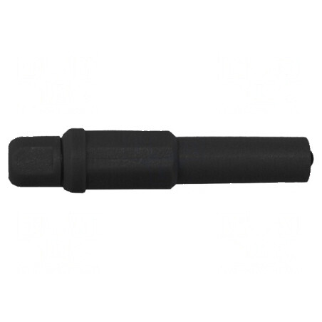 Conector banană 4mm 20A 1kV negru nichelat | Electronic-mag.ro | Componente Electronice