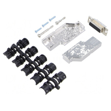 Mufă D-Sub PIN 26 mamă unghi 90° neagră pentru lipire pe cablu | Electronic-mag.ro | Componente Electronice