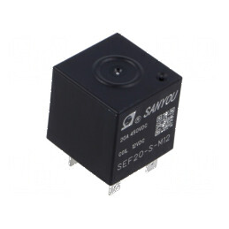 Releu electromagnetic SPST-NO 12VDC 20A pentru panou | Electronic-mag.ro | Componente Electronice