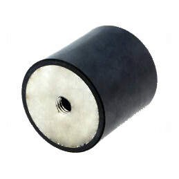 Atenuator vibrații M8 40mm gumă 40mm lungime 8mm 1397N | Electronic-mag.ro | Componente Electronice