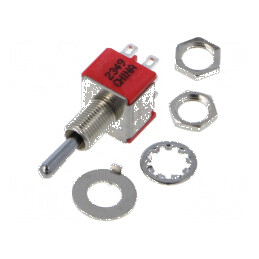 Comutator basculant Poz 3 DP3T ON-ON-ON 2A/250VAC 5A/28VDC | Electronic-mag.ro | Componente Electronice