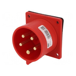 Conector alimentare AC trifazat 32A 400VAC IP44 | Electronic-mag.ro | Componente Electronice